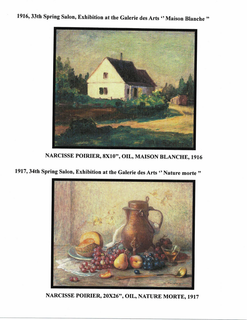 POIRIER NARCISSE, 1883-1984 (ÉBAM / MN / AJ / MBAM / RCA / AAM / PEINTRE DE LA MONTÉE SAINT-MICHEL) - Galerie2000