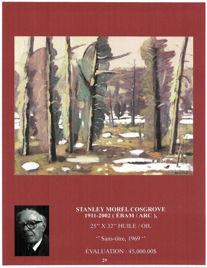 COSGROVE STANLEY MOREL, 1911-2002 (ÉBAM / RCA / AAM / SAM / GPC) - Galerie2000