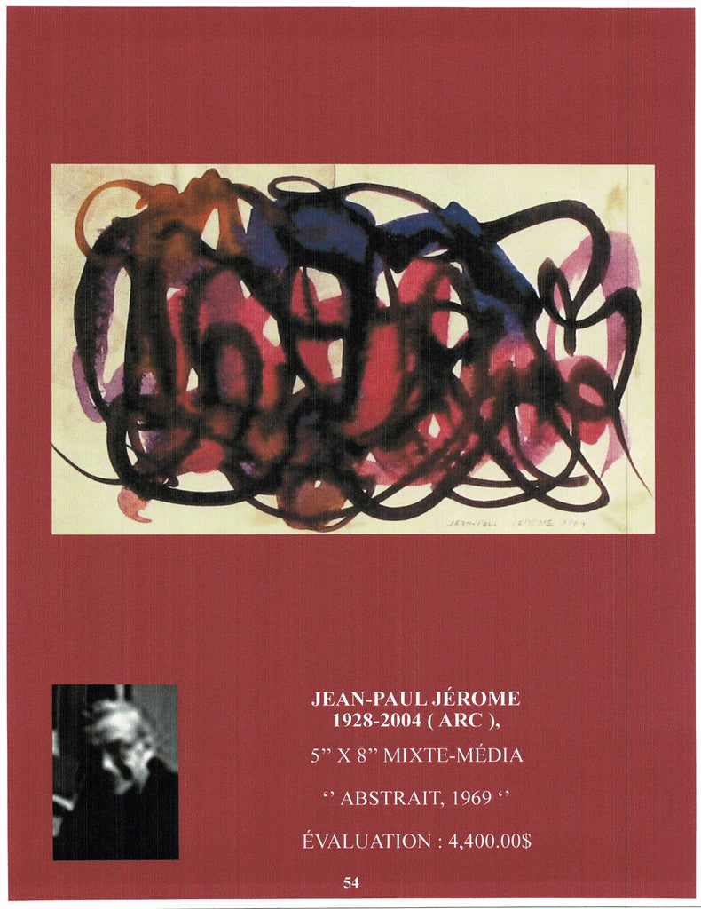 JÉROME JEAN-PAUL 1928-2004 (RCA / MSA / SSB) - Galerie2000