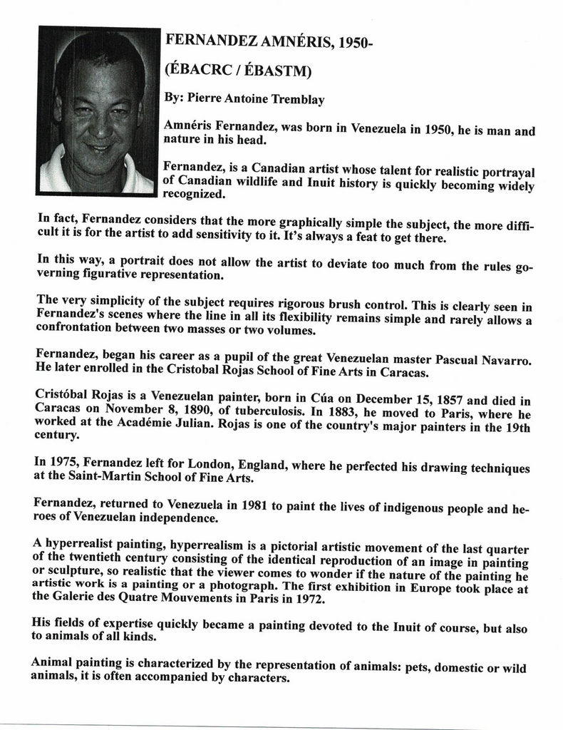 FERNANDEZ AMNÉRIS, 1950- (ÉBACRC / ÉBASTM) - Galerie2000