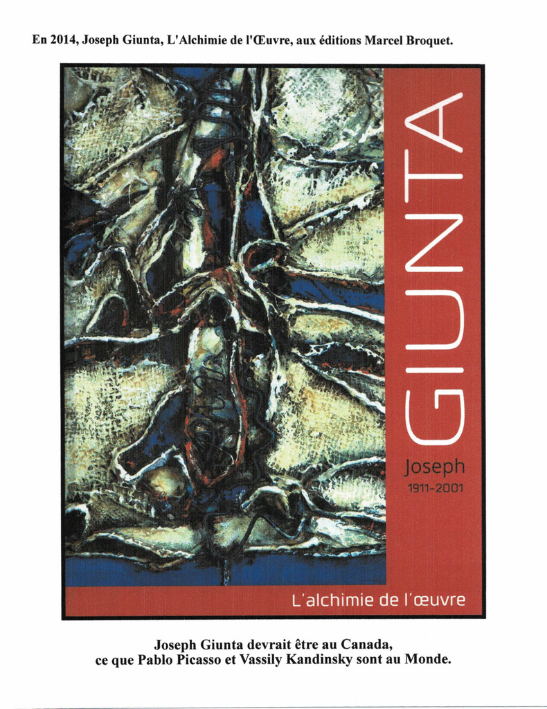 GIUNTA JOSEPH, 1911-2001 (MN / ÉBAM / AAM) - Galerie2000