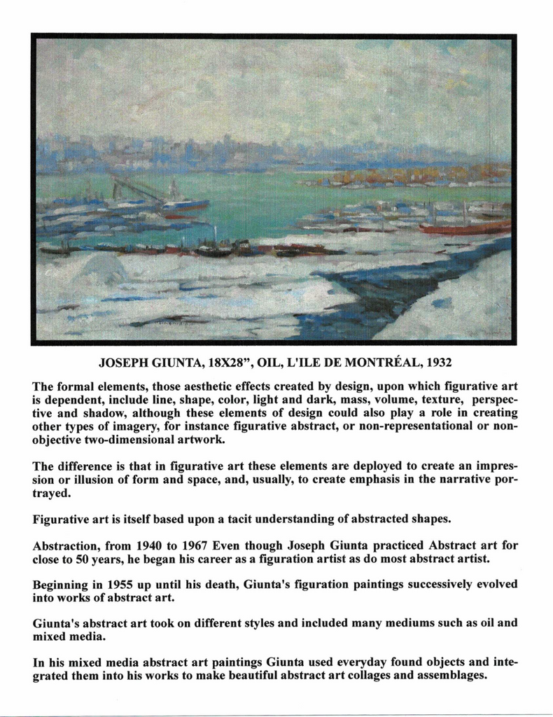 GIUNTA JOSEPH, 1911-2001 (MN / ÉBAM / AAM) - Galerie2000