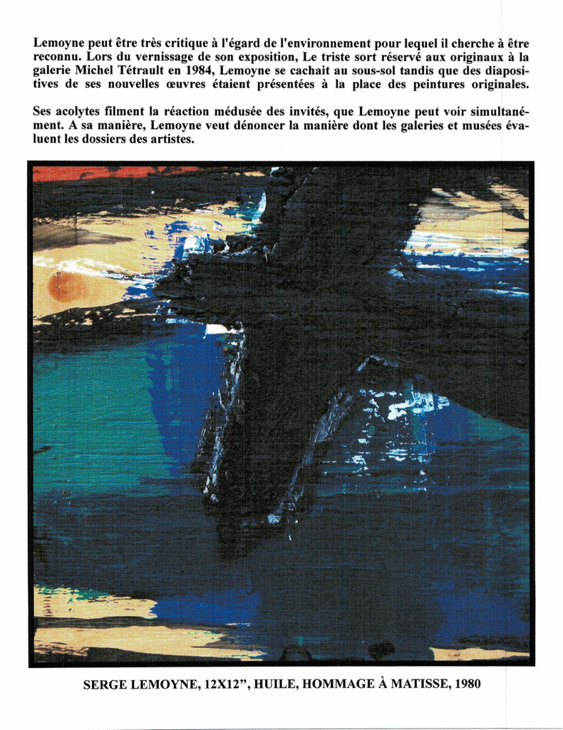 LEMOYNE SERGE, 1941-1998 ( ÉBAM / RCA) - Galerie2000