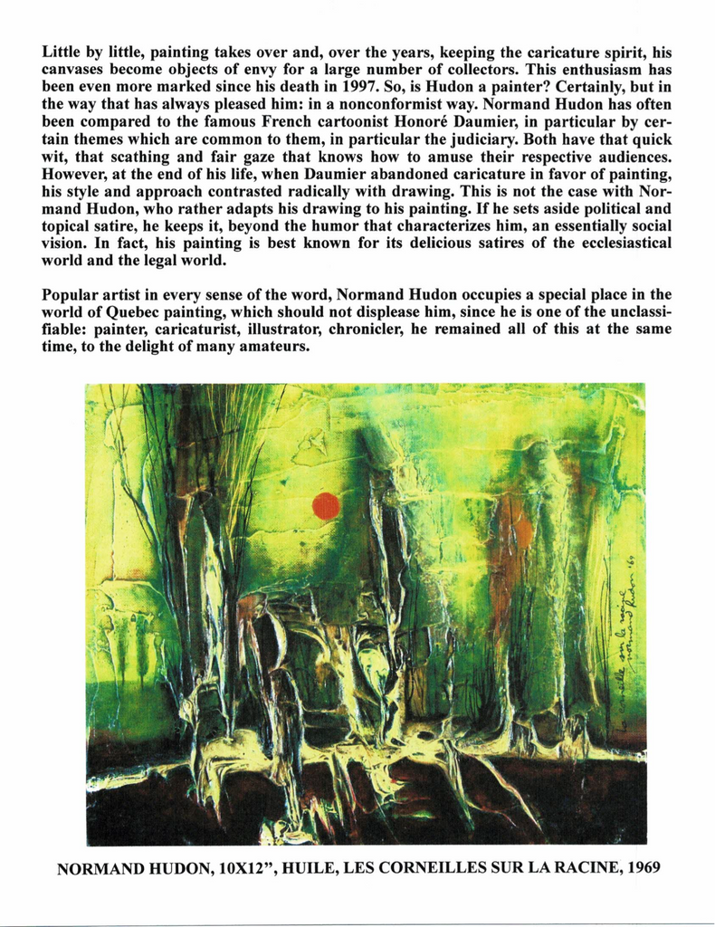 HUDON NORMAND, 1929-1997 (ÉBAM / ADM) - Galerie2000