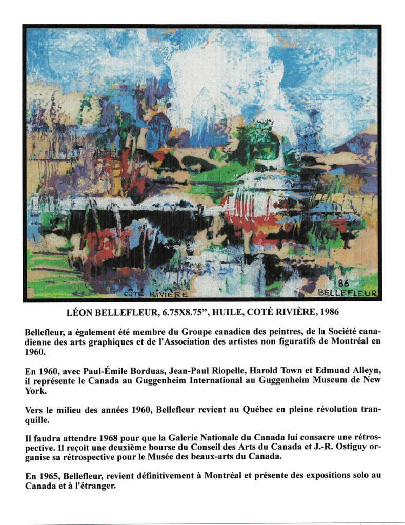 BELLEFLEUR LÉON, 1910-2007 (ÉBAM / RCA / PRISME D'YEUX / CAS) - Galerie2000