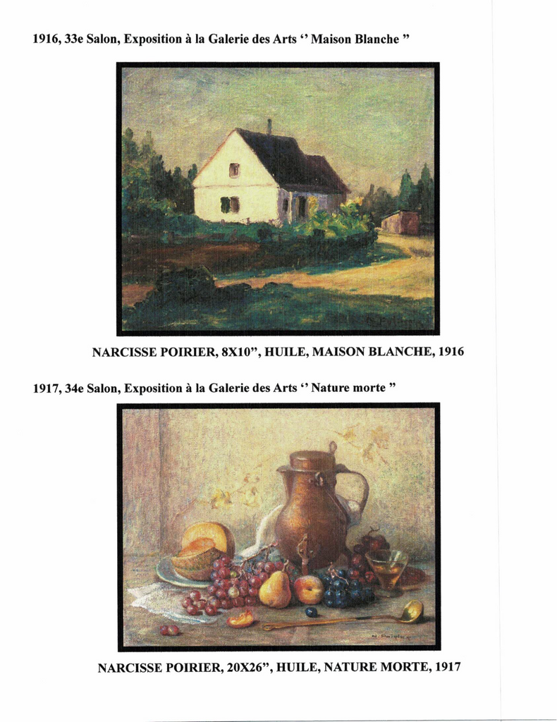 POIRIER NARCISSE, 1883-1984 (ÉBAM / MN / AJ / MBAM / RCA / AAM / PEINTRE DE LA MONTÉE SAINT-MICHEL) - Galerie2000