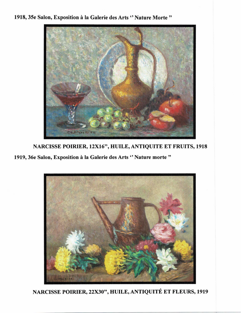 POIRIER NARCISSE, 1883-1984 (ÉBAM / MN / AJ / MBAM / RCA / AAM / PEINTRE DE LA MONTÉE SAINT-MICHEL) - Galerie2000