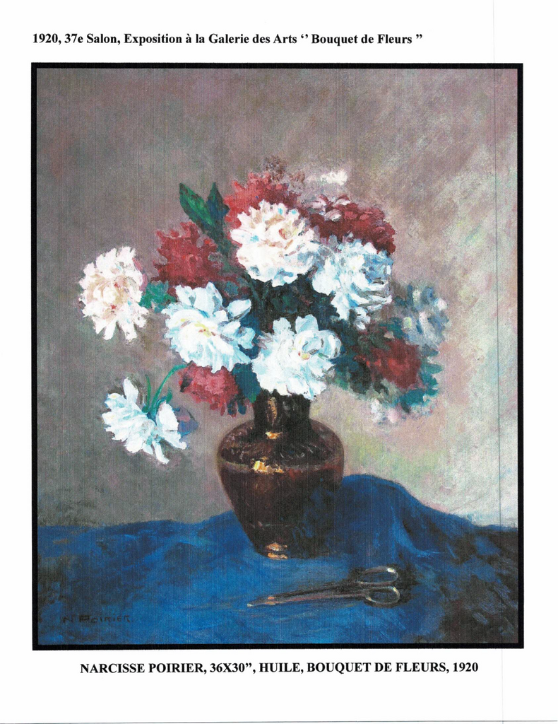 POIRIER NARCISSE, 1883-1984 (ÉBAM / MN / AJ / MBAM / RCA / AAM / PEINTRE DE LA MONTÉE SAINT-MICHEL) - Galerie2000