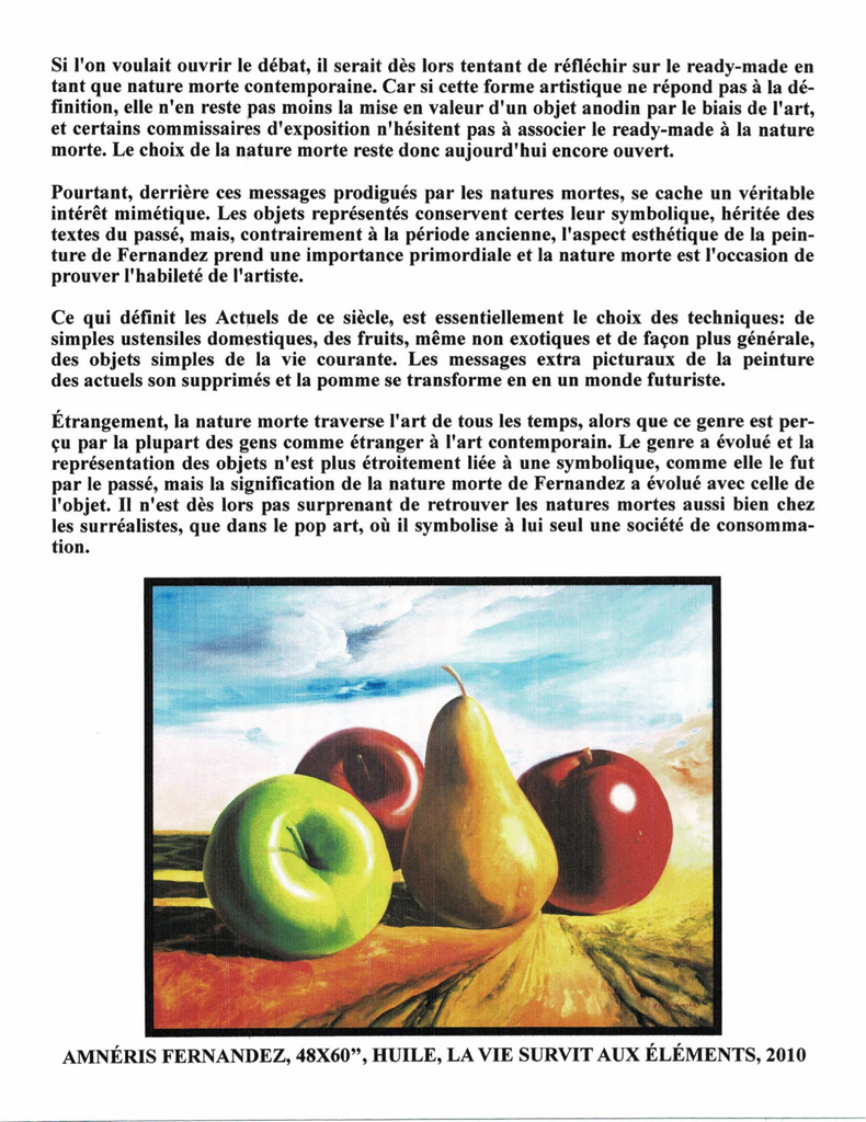 FERNANDEZ AMNÉRIS, 1950- (ÉBACRC / ÉBASTM) - Galerie2000