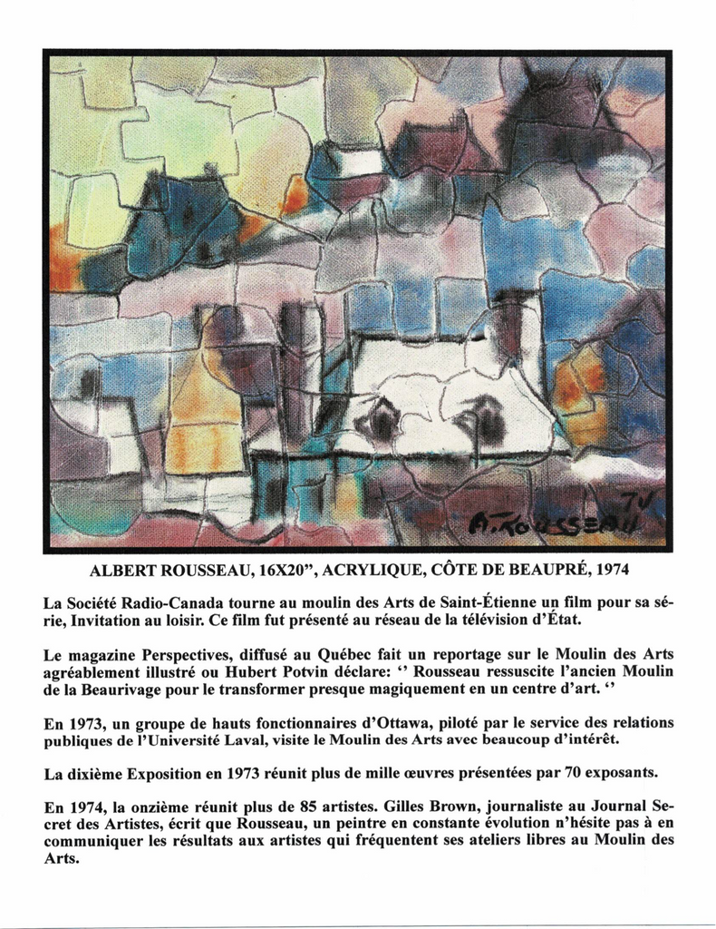 ROUSSEAU ALBERT, 1908-1982 (ÉBAQ / MOULIN DES ARTS / UDQ) - Galerie2000